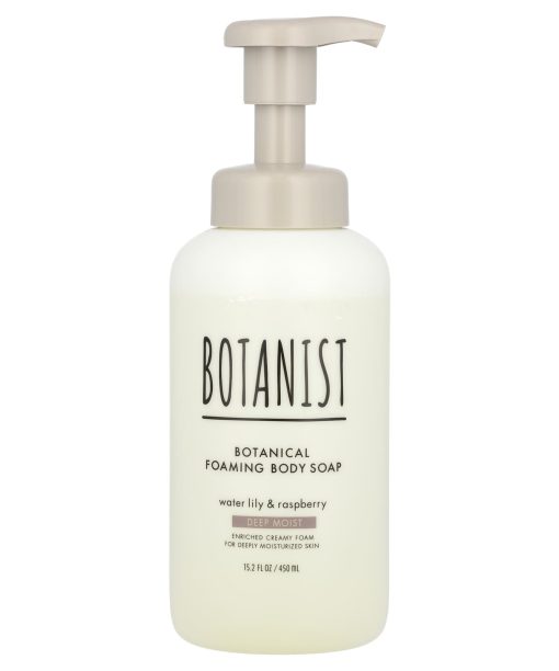 Botanist, Botanical Foaming Body Soap, Deep Moist, Water Lily & Raspberry , 15.2 fl oz (450 ml)