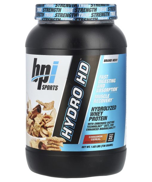 BPI Sports, Hydro HD™, Hydrolyzed Whey Protein, Cinnamon Cereal, 1.62 lbs (736 g)