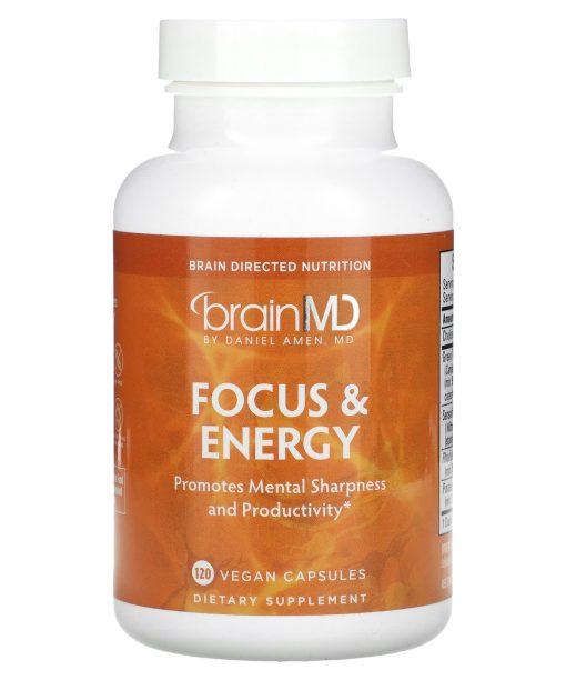 BrainMD, Focus & Energy, 120 Vegan Capsules