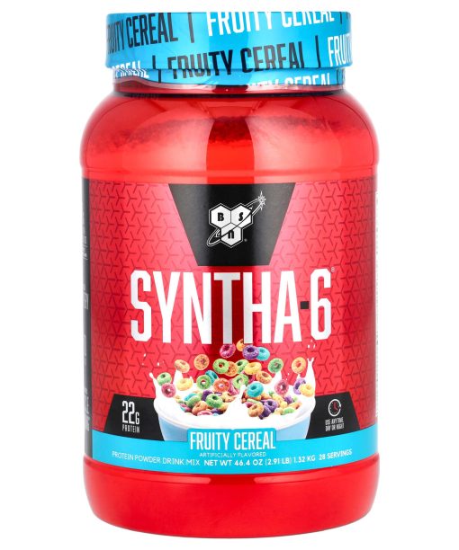 BSN, Syntha-6®, Protein Powder Drink Mix, Fruity Cereal, 2.91 lb (1.32 kg)