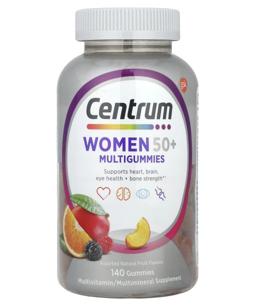 Centrum, Women 50+ Multigummies, Assorted Natural Fruit, 140 Gummies