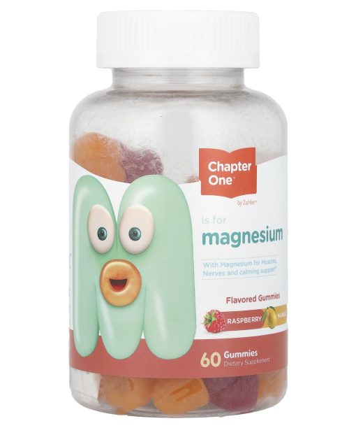 Chapter One, Magnesium Gummies, Raspberry Mango, 60 Gummies (50 mg per Gummy)