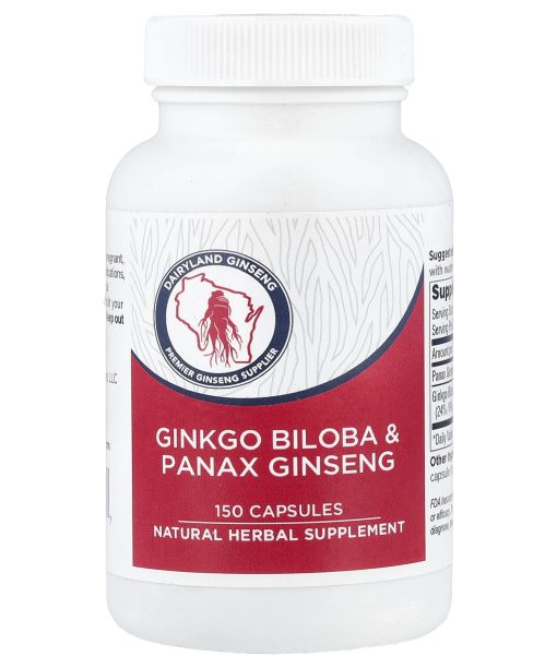Dairyland Ginseng, Ginkgo Biloba & Panax Ginseng, 150 Capsules
