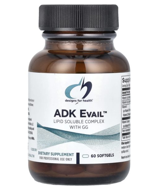 Designs For Health, ADK Evail™, Lipid Soluble Complex With GG, 60 Softgels