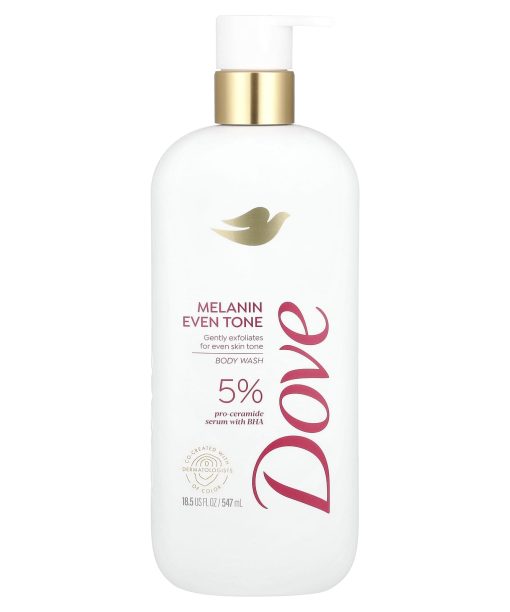 Dove, Melanin Even Tone Body Wash, 18.5 fl oz (547 ml)