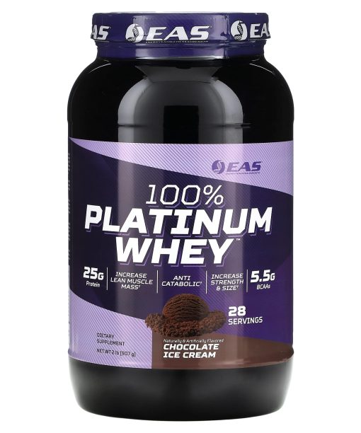EAS, 100% Platinum Whey, Chocolate Ice Cream , 2 lb (907 g)