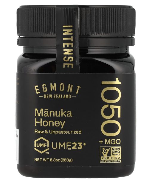 Egmont Honey, Manuka Honey, Raw & Unpasteurized, UMF™ 23+, 1,050 MGO+, 8.8 oz (250 g)