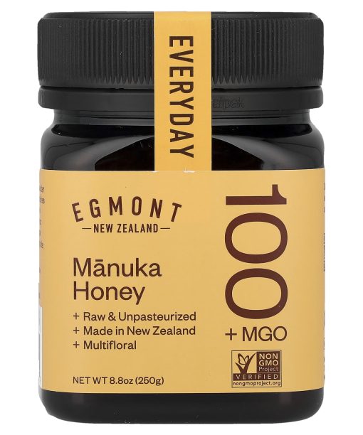 Egmont Honey, Manuka Honey, Raw & Unpasteurized, MGO 100+, 8.8 oz (250 g)