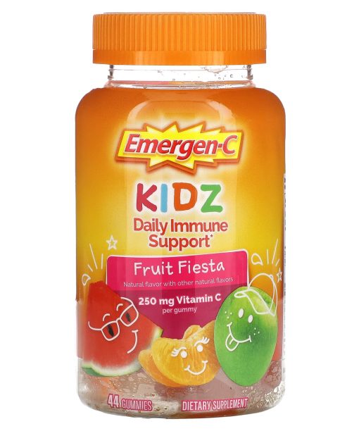 Emergen-C, Kidz, Daily Immune Support Gummies, Fruit Fiesta, 44 Gummies