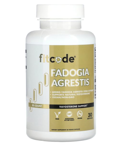fitcode, Fadogia Agrestis , 600 mg , 30 Count