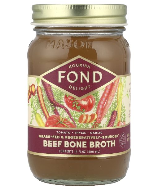 FOND Bone Broth, Beef Bone Broth, Tomato & Thyme, 14 fl oz (400 ml)