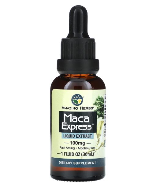Amazing Herbs, Maca Express Liquid Extract, 100 mg, 1 fl oz (30 ml)