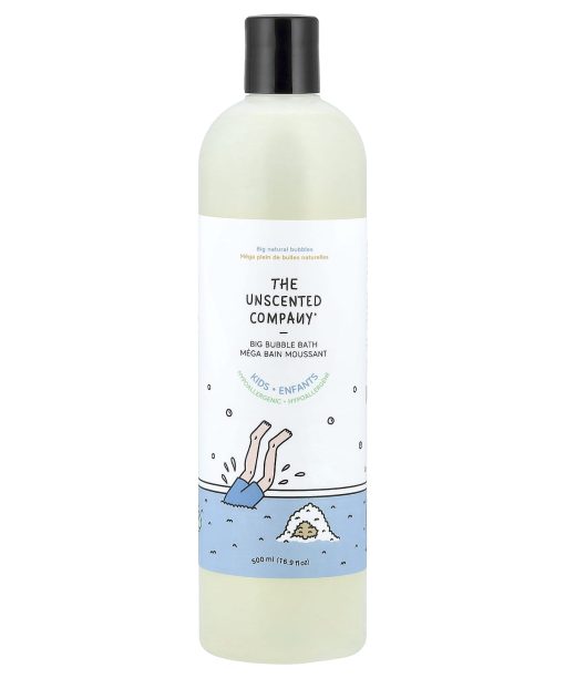 The Unscented Company, Kids, Big Bubble Bath, Fragrance Free, 16.9 fl oz (500 ml)