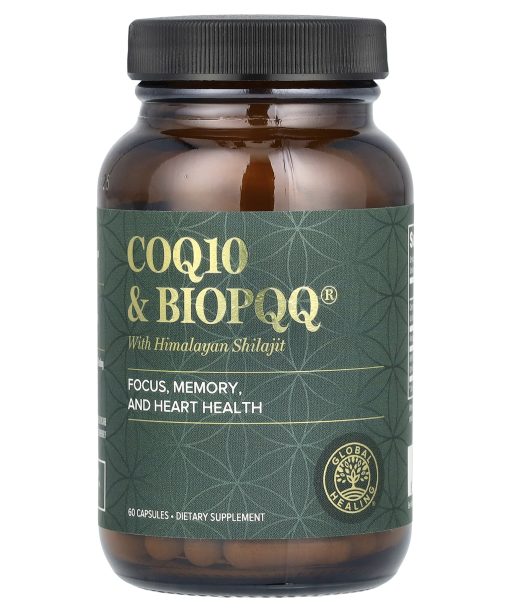 Global Healing, CoQ10 & BioPQQ with Himalayan Shilajit, 60 Capsules