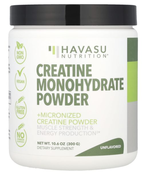 Havasu Nutrition, Creatine Monohydrate Powder, Unflavored, 10.06 oz (300 g)