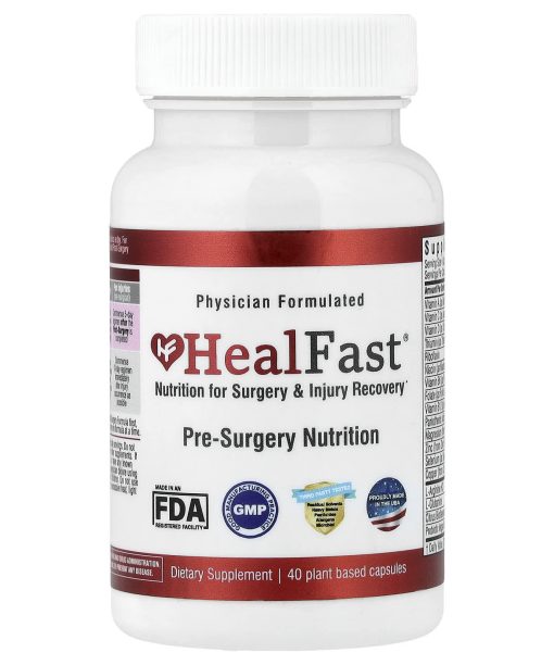 HealFast, Pre-Surgery Nutrition, 40 Plant Based Capsules
