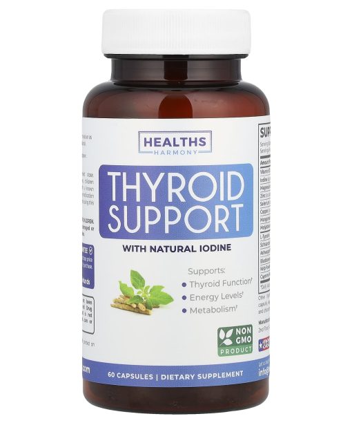 Healths Harmony, Thyroid Support With Natural Iodine, 60 Capsules