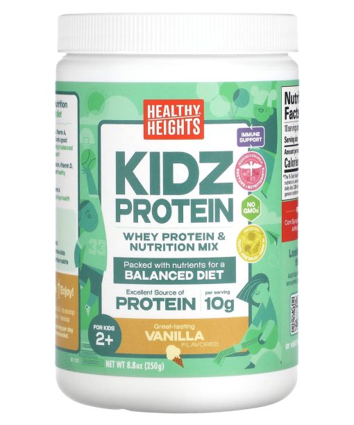 Healthy Heights, Kidz Protein, For Kids 2+, Vanilla, 8.8 oz (250 g)
