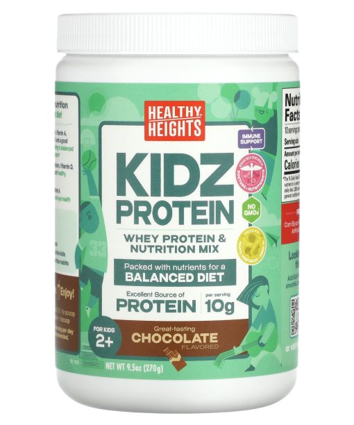 Healthy Heights, Kidz Protein, For Kids 2+, Chocolate, 9.5 oz (270 g)