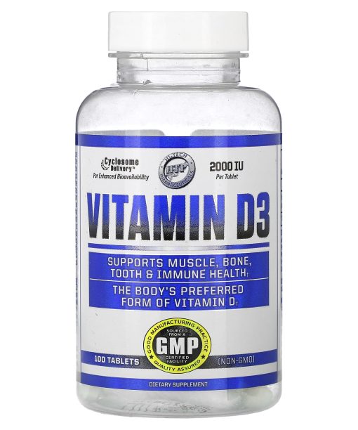 Hi Tech Pharmaceuticals, Vitamin D3, 2,000 IU, 100 Tablets