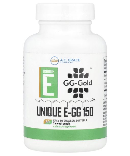 A.C. Grace Company, UNIQUE E-GG 150, 150 mg, 60 Easy To Swallow Softgels