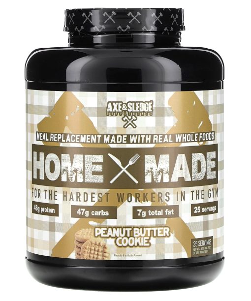 Axe & Sledge Supplements, Home Made, Meal Replacement, Peanut Butter Cookie, 103.17 oz (2,925 g)
