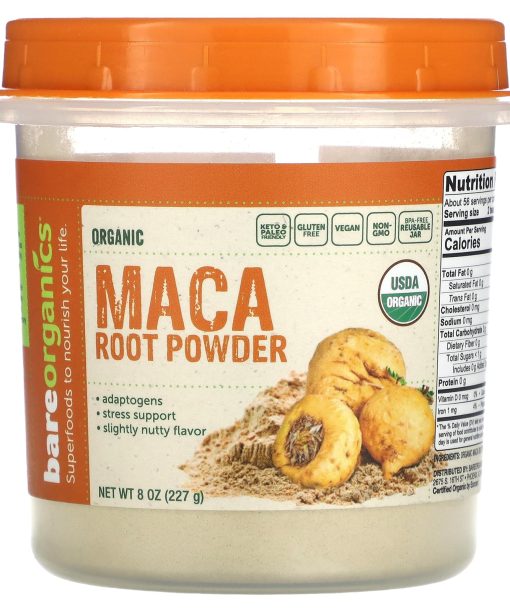 BareOrganics, Organic Maca Root Powder, 8 oz (227 g)
