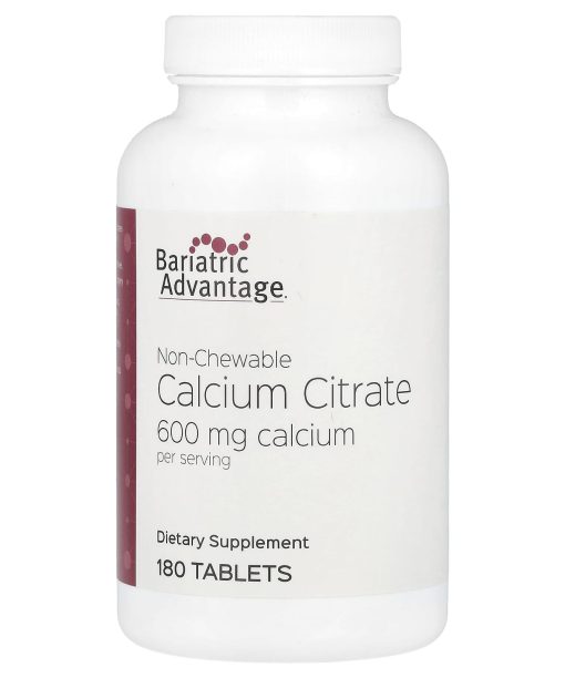 Bariatric Advantage, Non-Chewable Calcium Citrate, 180 Tablets