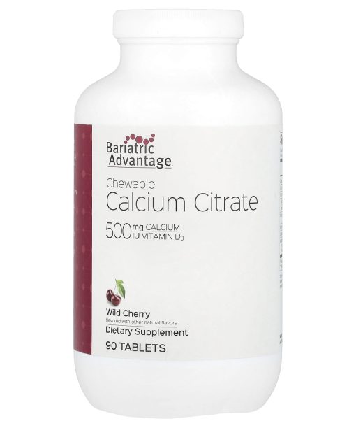 Bariatric Advantage, Chewable Calcium Citrate, Wild Cherry, 90 Tablets