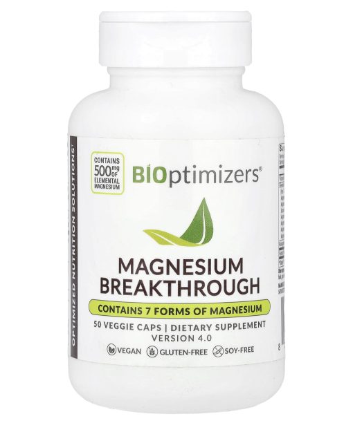 BIOptimizers, Magnesium Breakthrough, 50 Veggie Caps