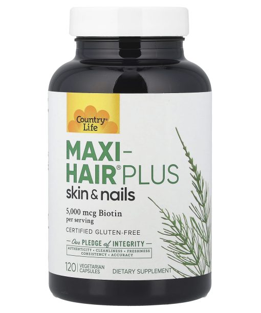 Country Life, Maxi-Hair® Plus Skin & Nails, 120 Vegetarian Capsules