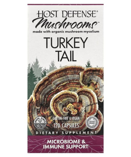 Host Defense, Mushrooms™, Turkey Tail, 120 Capsules (0.5 g per Capsule)