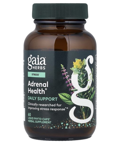 Gaia Herbs, Adrenal Health®, Daily Support, 60 Liquid Phyto-Caps®