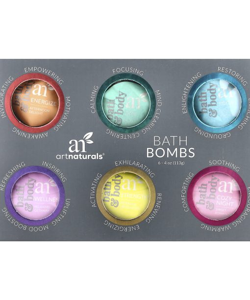 artnaturals, Bath Bombs, 6 Bombs, 4 oz (113 g) Each