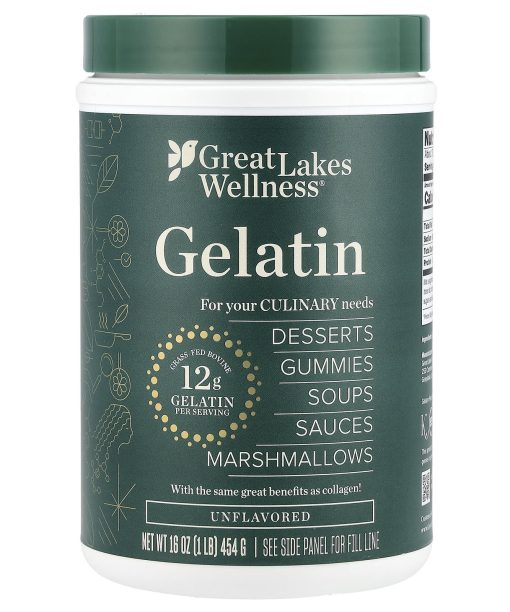 Great Lakes Wellness, Gelatin, Unflavored, 16 oz (454 g)