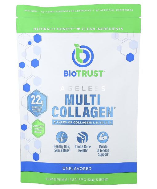 BioTRUST, Ageless Multi-Collagen®, Unflavored, 8.04 oz (228 g)