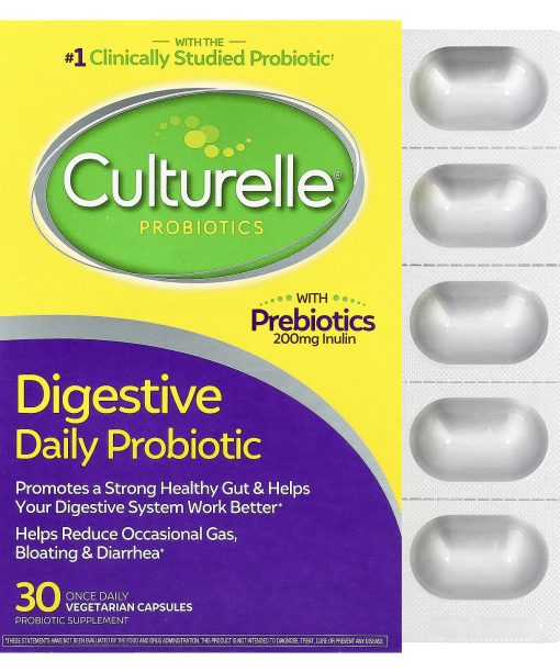 Culturelle, Probiotics, Digestive Daily Probiotic, 30 Vegetarian Capsules