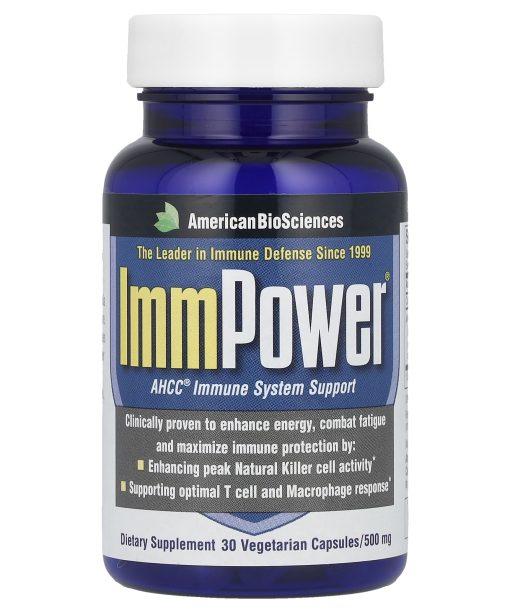 American Biosciences, ImmPower® AHCC®, 500 mg, 30 Vegetarian Capsules