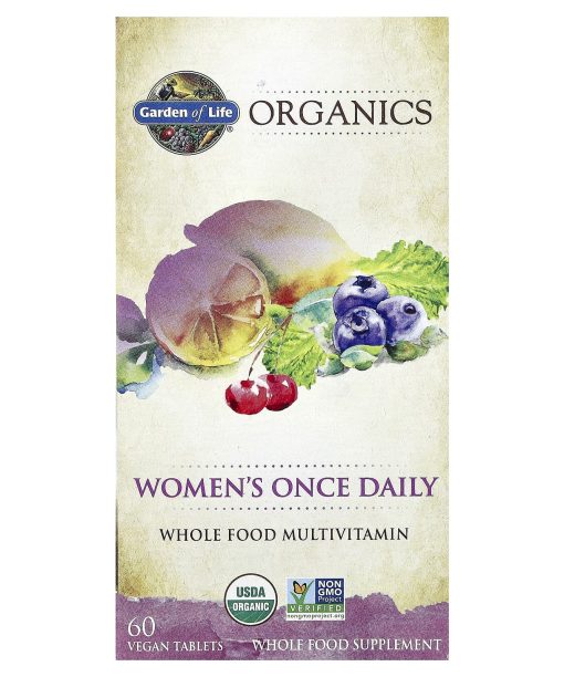 Garden of Life, Organics, Women's Once Daily, 60 Vegan Tablets