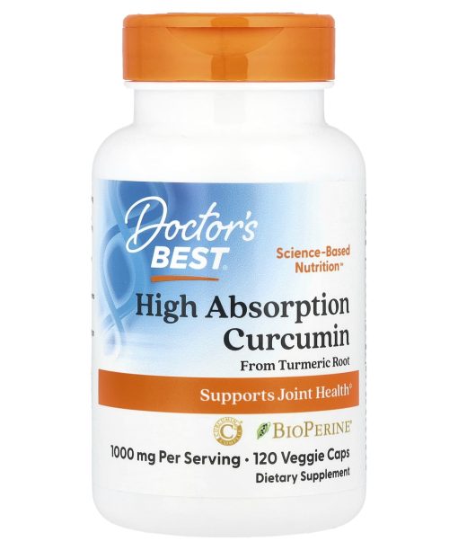 Doctor's Best, High Absorption Curcumin, 120 Veggie Caps