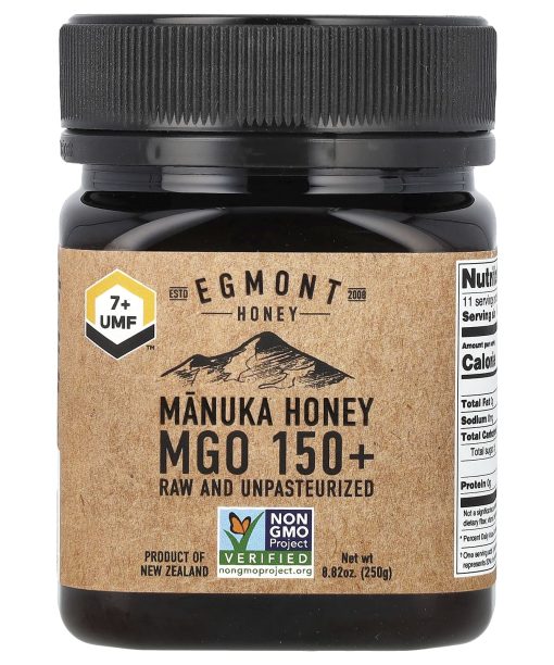 Egmont Honey, Manuka Honey, Raw And Unpasteurized, UMF™ 7+, MGO 150+, 8.82 oz (250 g)