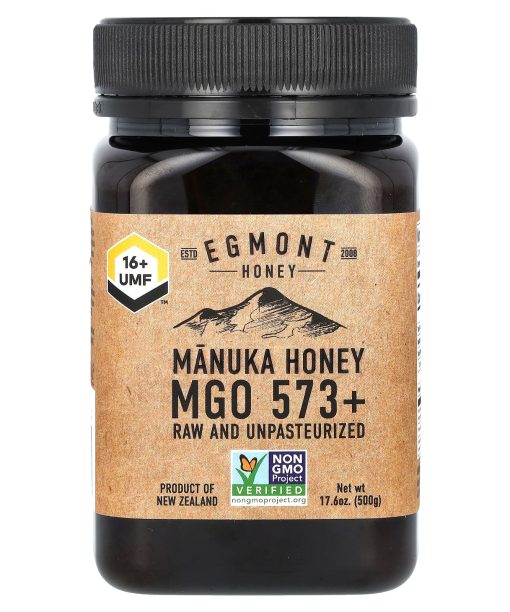 Egmont Honey, Manuka Honey, Raw And Unpasteurized, UMF 16+, MGO 573+, 17.6 oz (500 g)