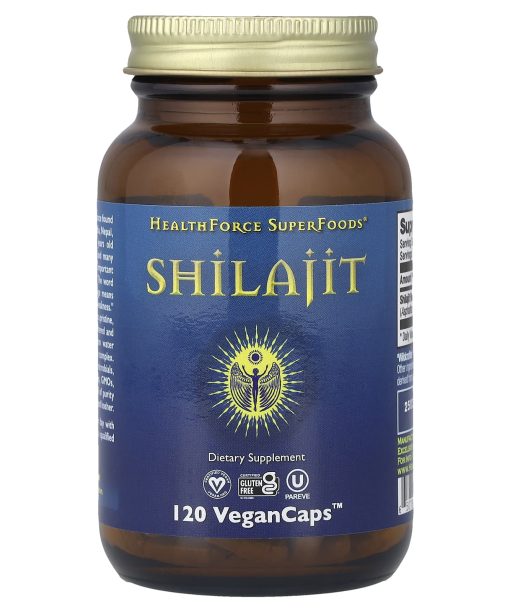 HealthForce Superfoods, Shilajit, 120 Vegan Caps (200 mg per Capsule)