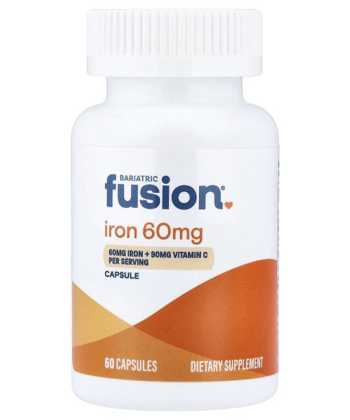 Bariatric Fusion, Iron + Vitamin C, 60 Capsules
