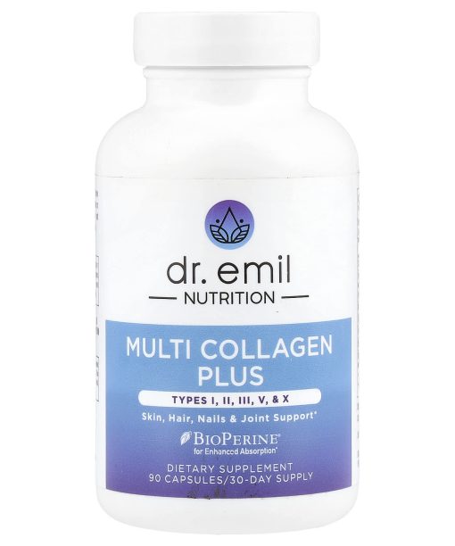 Dr. Emil Nutrition, Multi Collagen Plus, Types I, II, III, V, & X, 90 Capsules