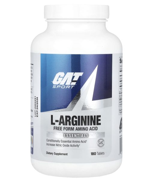 GAT, L-Arginine, 180 Tablets