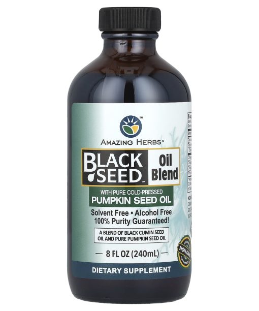 Amazing Herbs, Black Seed™ Oil Blend with Pumpkin Seed Oil, 8 fl oz (240 ml)