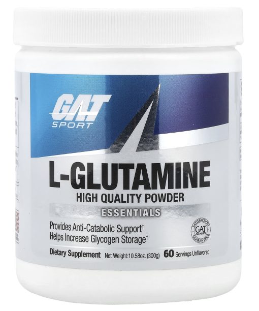 GAT, L-Glutamine, Unflavored, 10.58 oz (300 g)