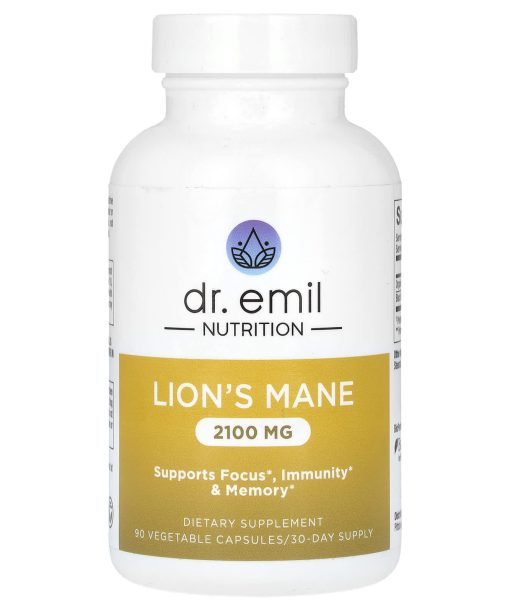 Dr. Emil Nutrition, Lion's Mane, 90 Vegetable Capsules