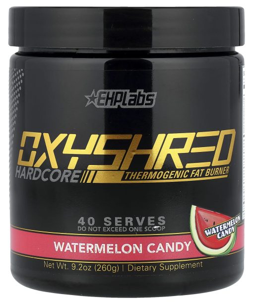 EHPlabs, OxyShred Hardcore, Thermogenic Fat Burner, Watermelon Candy, 9.2 oz (260 g)